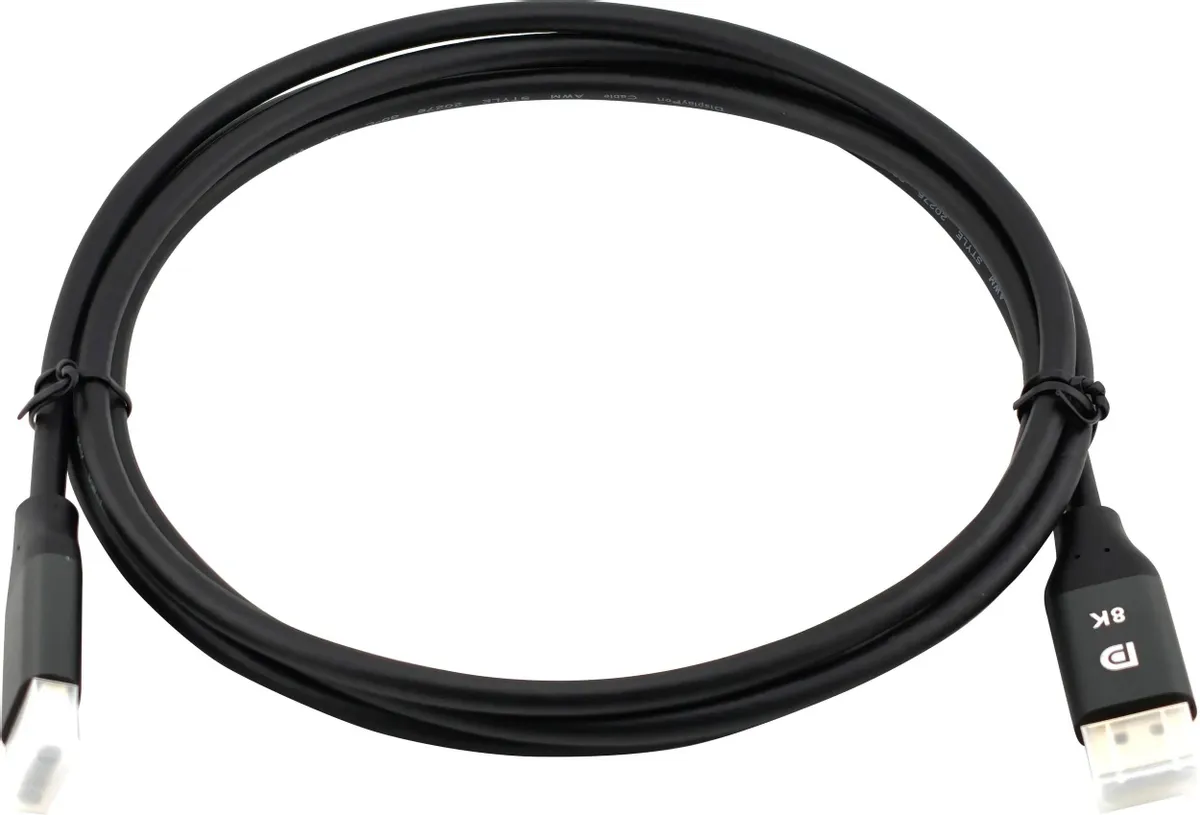 картинка Кабель Cactus CS-DP-DP-1.4-2 DisplayPort (m)/ DisplayPort (m) 2м. позолоч.конт. черный от магазина КомпьютерЦентр