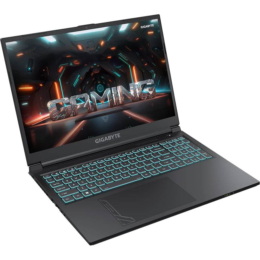 картинка Ноутбук GIGABYTE G6 KF (KF-H3KZ854KD) 16'' (1920x1200) IPS 165Hz/  Core i7-13620H/  16Gb DDR5/  SSD 1Tb / RTX4060 8Gb GDDR6 / Wi-Fi AX/  Bt 5.2/  DOS /  54 Wh от магазина КомпьютерЦентр