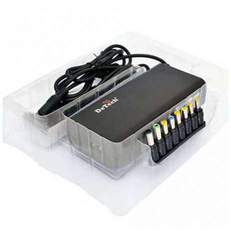 картинка Универсальный блок питания для ноутбука DeTech AC 90W TJ-1130 (TJ-1130) от магазина КомпьютерЦентр