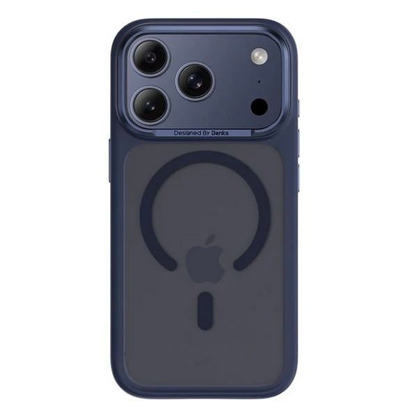 картинка Чехол силиконовый Benks Mist Protective Case (MagSafe) для iPhone 17 Pro Max 6.9'', цвет синий (Blue) (C.K.FF.AP.BE.A070) от магазина КомпьютерЦентр