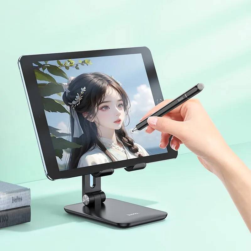 картинка Стилус Hoco GM111 Cool dynamic series 3-in-1 passive universal capacitive pen black от магазина КомпьютерЦентр