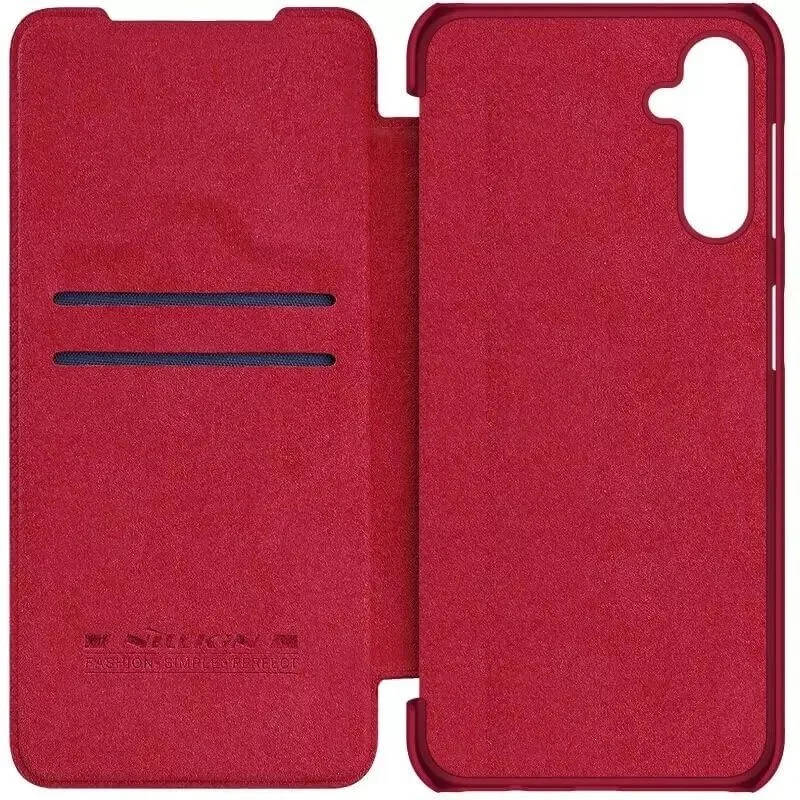 картинка Чехол-книжка Nillkin Qin из Premium экокожи для Samsung Galaxy A34, красный от магазина КомпьютерЦентр