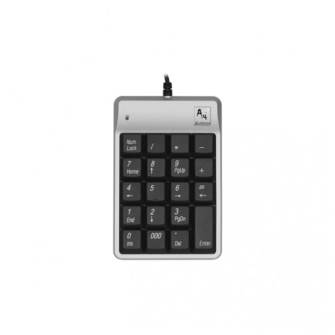 картинка Цифровая USB клавиатура A4tech TK-7 Silver USB от магазина КомпьютерЦентр