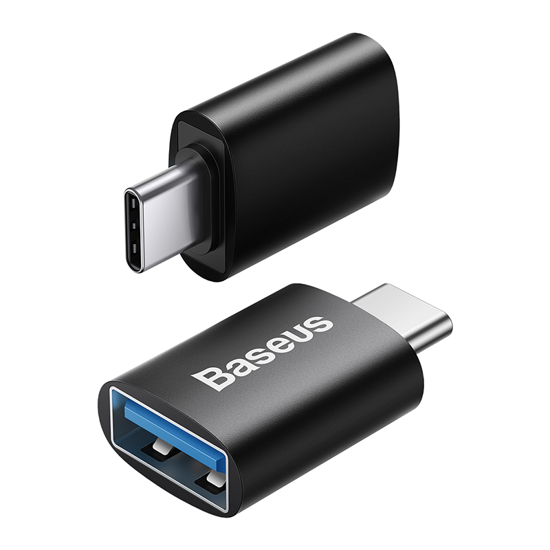 картинка Adapter Baseus Ingenuity Series Mini OTG Adaptor Type-C to USB-A 3.1 Black от магазина КомпьютерЦентр