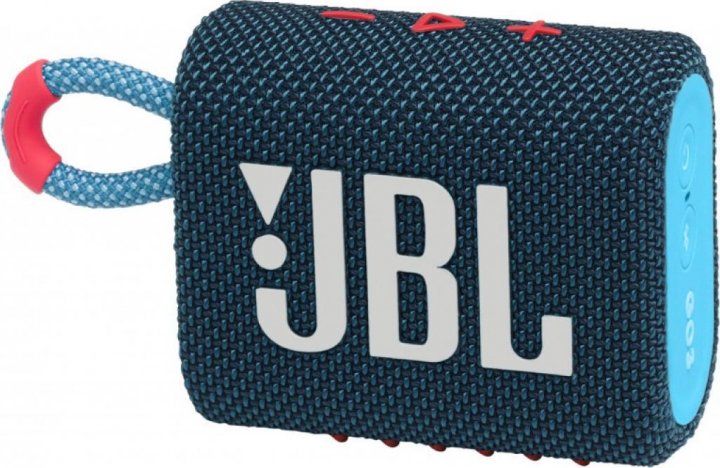 картинка Акустика JBL GO 3 4.2W BT Blue/ Pink (JBLGO3BLUP) от магазина КомпьютерЦентр