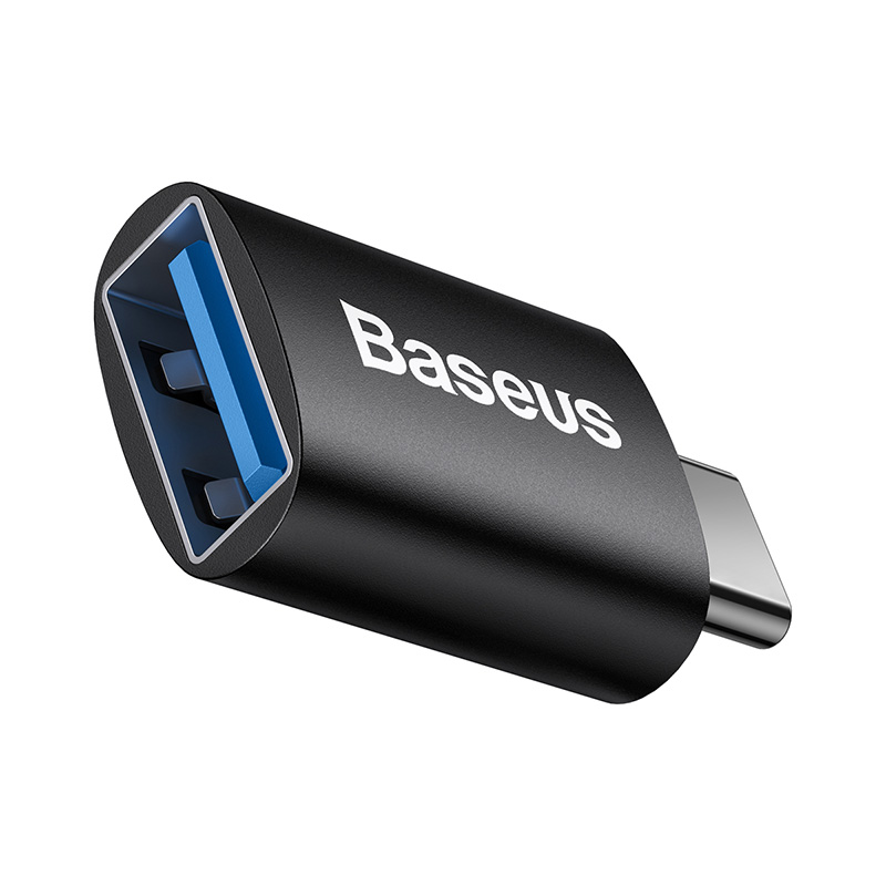 картинка Adapter Baseus Ingenuity Series Mini OTG Adaptor Type-C to USB-A 3.1 Black от магазина КомпьютерЦентр