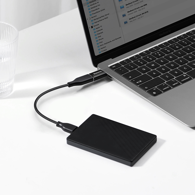 картинка Adapter Baseus Ingenuity Series Mini OTG Adaptor Type-C to USB-A 3.1 Black от магазина КомпьютерЦентр