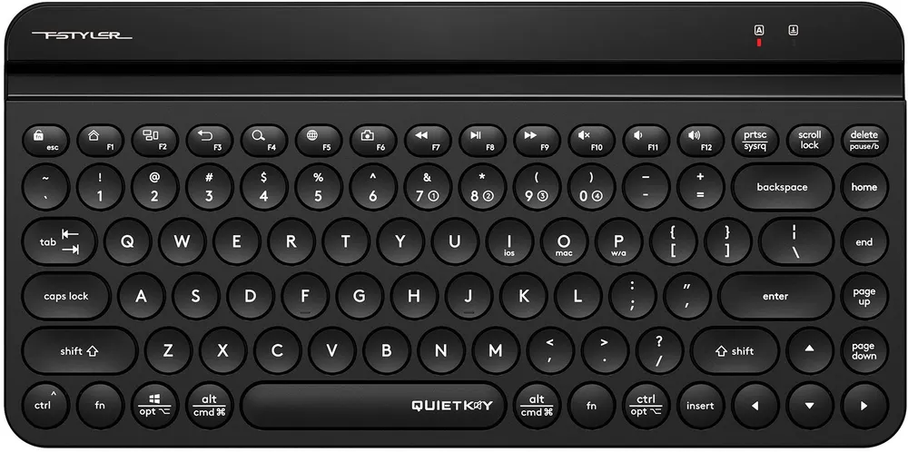 картинка Клавиатура A4Tech Fstyler FBK30 черный USB беспроводная BT/ Radio slim Multimedia (FBK30 BLACK) от магазина КомпьютерЦентр