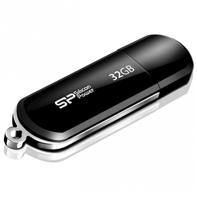 картинка Флешка USB SiliconPower 32Gb LuxMini 322 Black (SP032GBUF2322V1K) от магазина КомпьютерЦентр