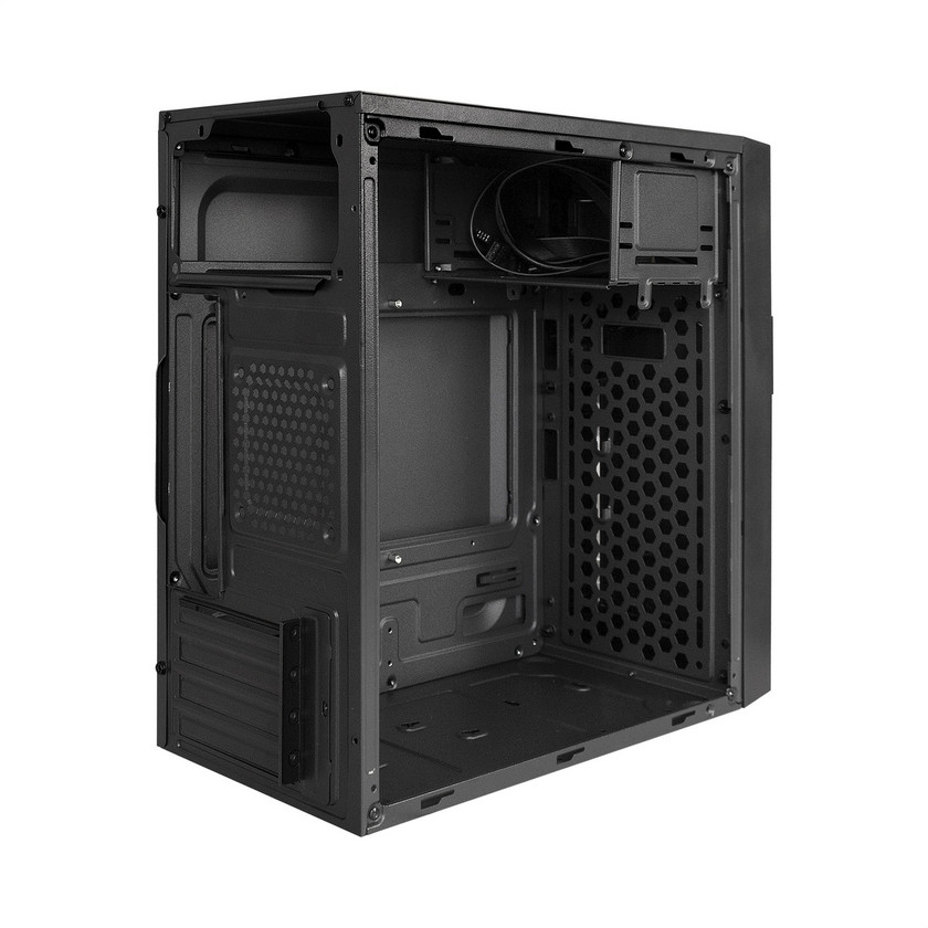 картинка Корпус Minitower ExeGate EX291144RUS BAA-105U2-01 без БП, черный от магазина КомпьютерЦентр