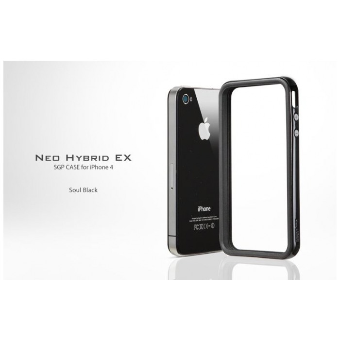 картинка Чехол SGP Neo Hybrid Case EX Series Soul Black for iPhone 4 (SGP07024) от магазина КомпьютерЦентр