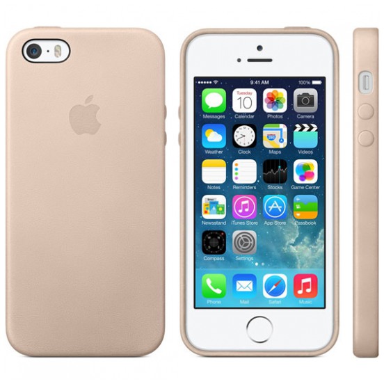 картинка Чехол Apple Case for iPhone 5s Beige (MF042LL/A) от магазина КомпьютерЦентр