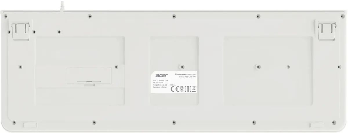 картинка Комплект Acer OCC400 клав:белый мышь:белый USB (ZL.ACCCC.014) от магазина КомпьютерЦентр