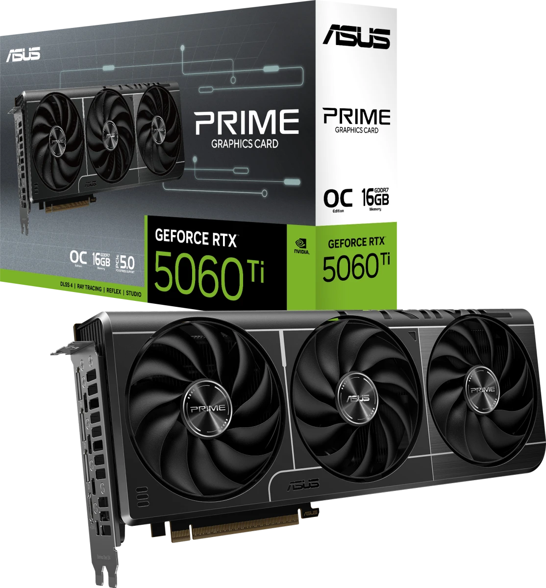 картинка Видеокарта 16Gb GDDR7 GeForce RTX 5060 Ti Asus Prime OC PCIe 7 (PRIME-RTX5060TI-O16G) от магазина КомпьютерЦентр