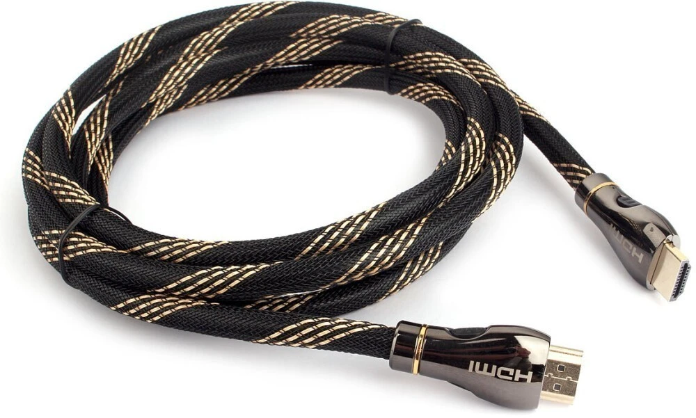 картинка Кабель HDMI Cablexpert CCP-HDMI8К-1.5M, 19M/ 19M, v2.1, 8К, медь, позол.разъемы, экран, оплетка, 1.5м, черный, пакет от магазина КомпьютерЦентр