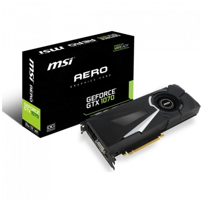 картинка Видеокарта MSI 8Gb DDR5 GeForce GTX1070 OC AERO (GTX1070AERO8GOC) от магазина КомпьютерЦентр