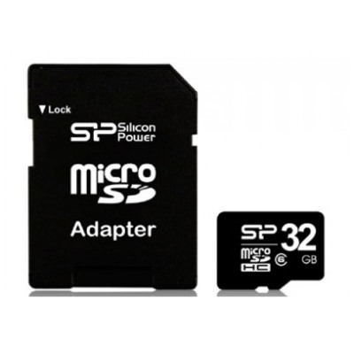 картинка Карта памяти SiliconPower 32Gb microSDHC Class6 + SD agapter (SP032GBSTH006V10) от магазина КомпьютерЦентр