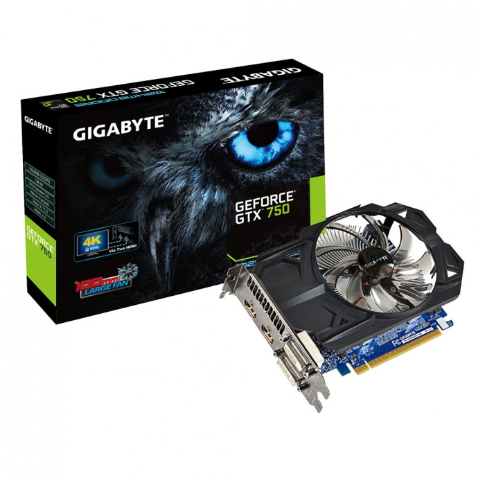 картинка Видеокарта Gigabyte 1Gb DDR5 GeForce GTX750 OC (GV-N750OC-1GI) от магазина КомпьютерЦентр