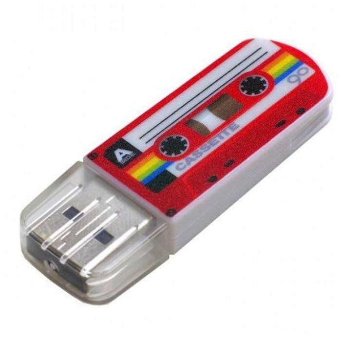 картинка Флешка USB Verbatim 32Gb Mini Cassette Edition Red/ рисунок (49392) от магазина КомпьютерЦентр