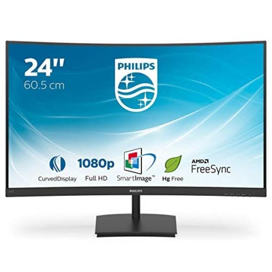 картинка Монитор 23.6'' Philips 241E1SC (00/ 01) черный от магазина КомпьютерЦентр