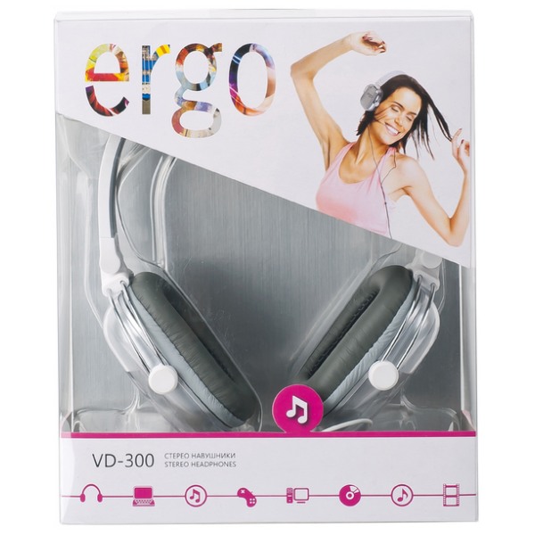 картинка Наушники Ergo VD-300 Silver (5957724) от магазина КомпьютерЦентр