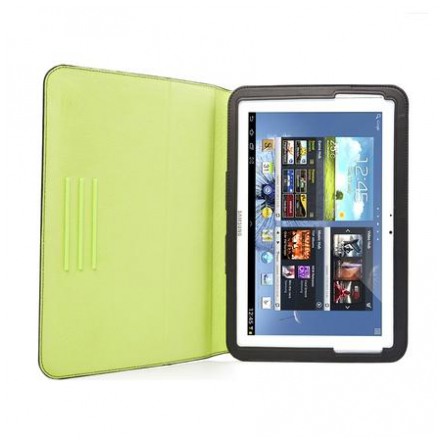 картинка Чехол Capdase Protective Case Folio Dot Black/ Green for Galaxy Note 10.1 GT-N8000 (FCSGN8000-P016) от магазина КомпьютерЦентр