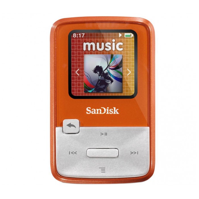 картинка Плеер MP3 SanDisk 4Gb Sansa Clip Zip Orang (SDMX22-004G-E46O) от магазина КомпьютерЦентр