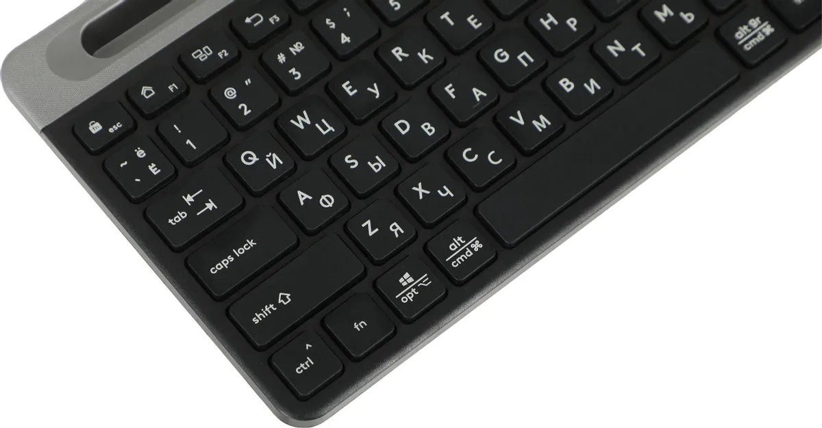 картинка Клавиатура A4Tech Fstyler FBK25 беспроводная, черный/ серый от магазина КомпьютерЦентр