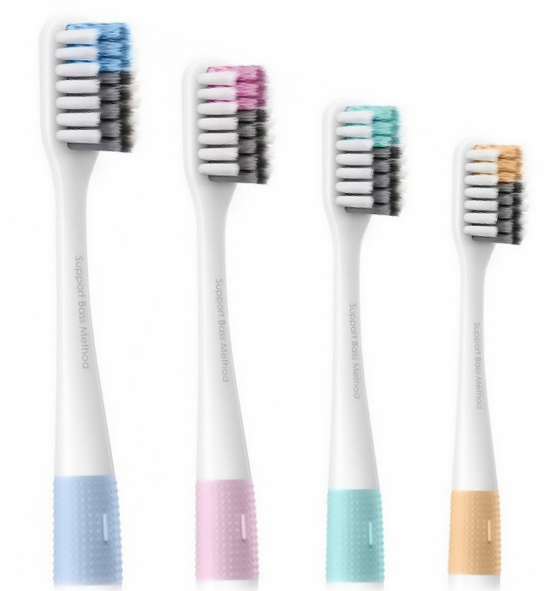 картинка Набор зубных щеток Xiaomi Dr. Bei Bass Method Toothbrush Multicolor 4шт. от магазина КомпьютерЦентр