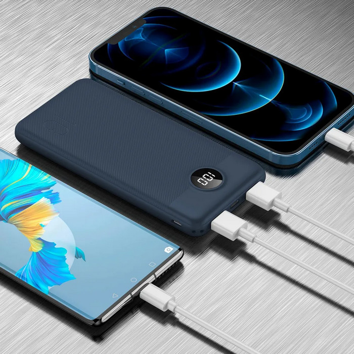 картинка Внешний аккумулятор TFN PowerBank 10000mAh (TFN-PB-257-BL) Dk.Blue от магазина КомпьютерЦентр