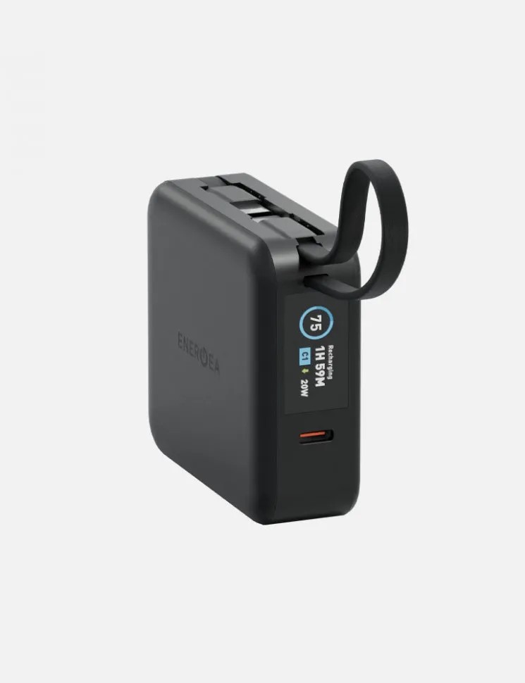 картинка Внешний аккумулятор с кабелем EnergEA MagPac Mini Plus 10000MAH MAGSAFE - черный (BLACK) от магазина КомпьютерЦентр