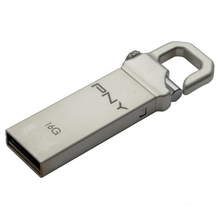 картинка Флешка USB PNY 16Gb Metal HOOK (FDU16GBHOOK-EF) от магазина КомпьютерЦентр