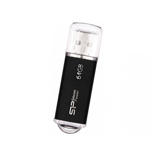 картинка Флешка USB SiliconPower 64Gb Ultima II Black (SP064GBUF2M01V1K) от магазина КомпьютерЦентр
