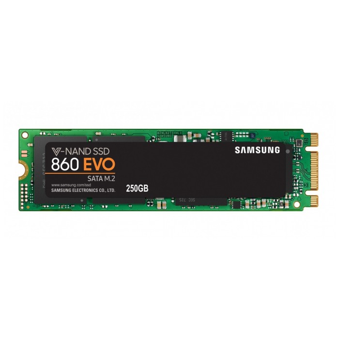 картинка SSD накопитель Samsung 250Gb 860 EVO M2. 2280 SATAIII (MZ-N6E250BW) от магазина КомпьютерЦентр
