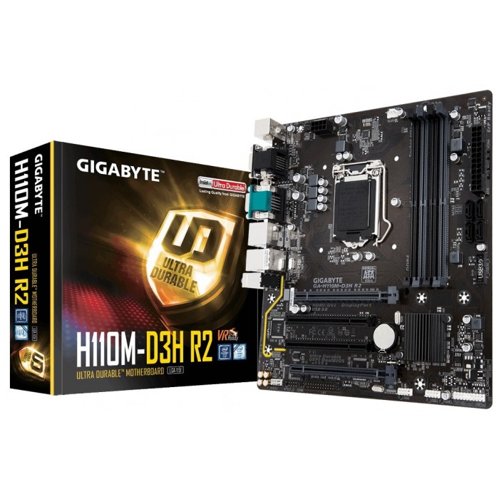 картинка Материнская плата Gigabyte GA-H110M-D3H R2 (GA-H110M-D3H R2) от магазина КомпьютерЦентр
