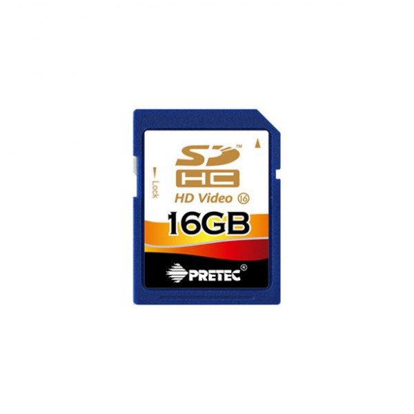 картинка Карта памяти Pretec 16Gb SDHC Class 16 Full HD Video от магазина КомпьютерЦентр