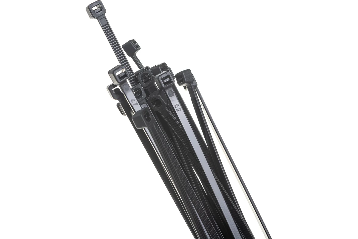 картинка Стяжки НСС ''EasyFix'' 4х300 (уп. 100 шт) Fortisflex 84816 нейлон черный от магазина КомпьютерЦентр