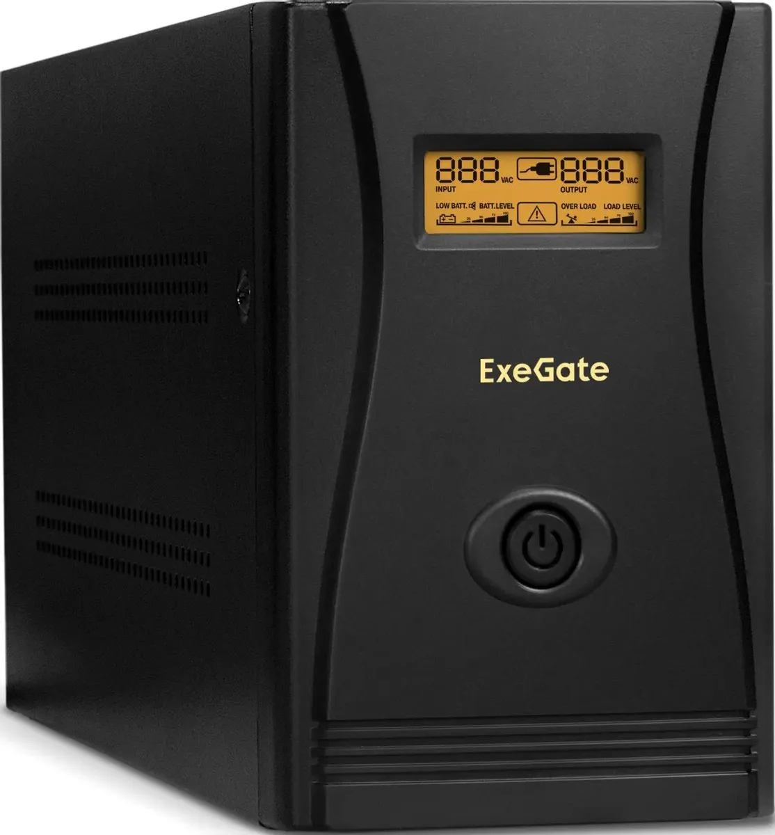 картинка ИБП ExeGate EP285532RUS SpecialPro Smart LLB-2200.LCD.AVR.EURO.RJ 2200VA/ 1300W, LCD, Black от магазина КомпьютерЦентр