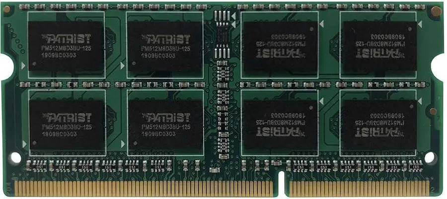 картинка SO-DIMM DDR3L 8Gb 1600MHz PC3-12800 Patriot (PSD38G1600L2S) от магазина КомпьютерЦентр