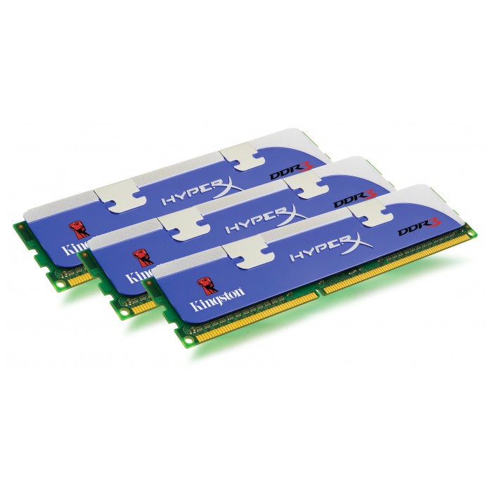 картинка Набор модулей памяти Kingston DIMM DDR3 12Gb (3x4Gb) 1600MHz PC3-12800 HyperX (KHX1600C9D3K3/12GX) от магазина КомпьютерЦентр