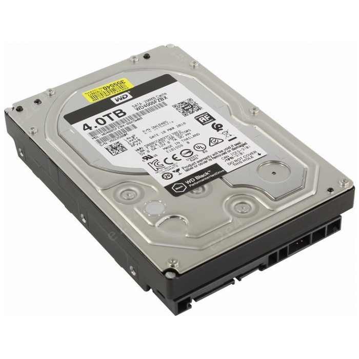 картинка Жесткий диск Western Digital 4Tb 3.5″ SATAIII 7200rpm 256 Mb cache Black (WD4005FZBX) от магазина КомпьютерЦентр