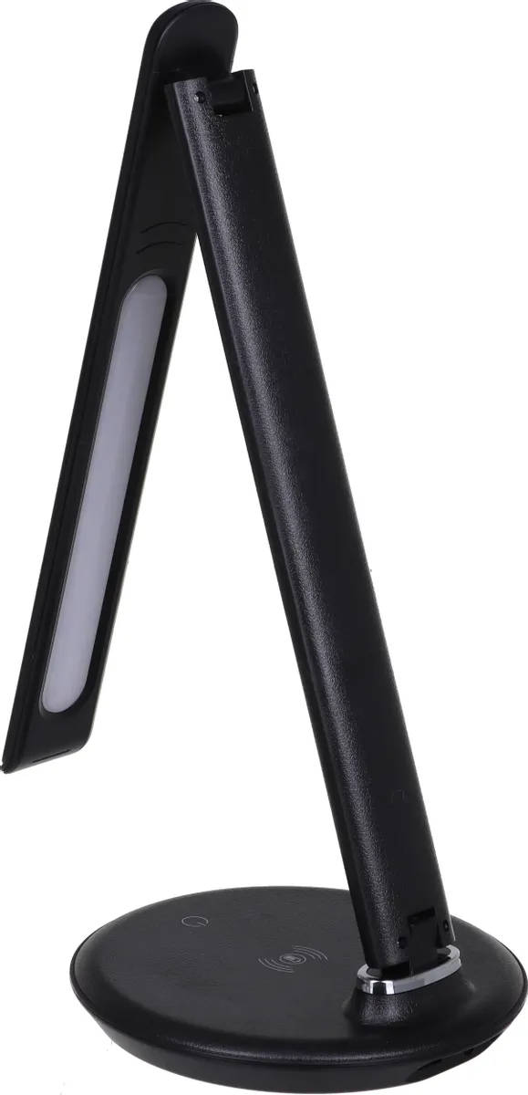 картинка Светильник настольный REXANT Status LED, (75-0219) USB-зарядка устройств, 2700-6500 К, диммирование, 220 В, эффект тиснения под кожу от магазина КомпьютерЦентр
