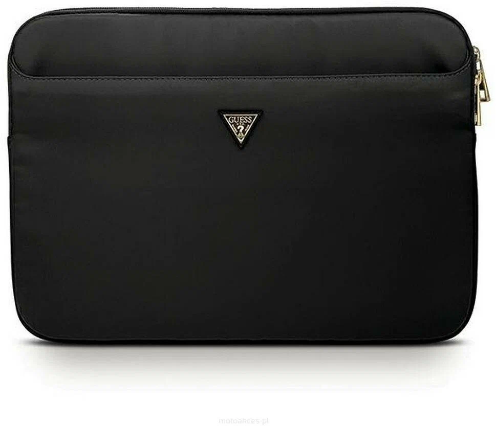 картинка Сумка Guess для ноутбуков 13'' Nylon computer sleeve with Triangle metal logo Black от магазина КомпьютерЦентр