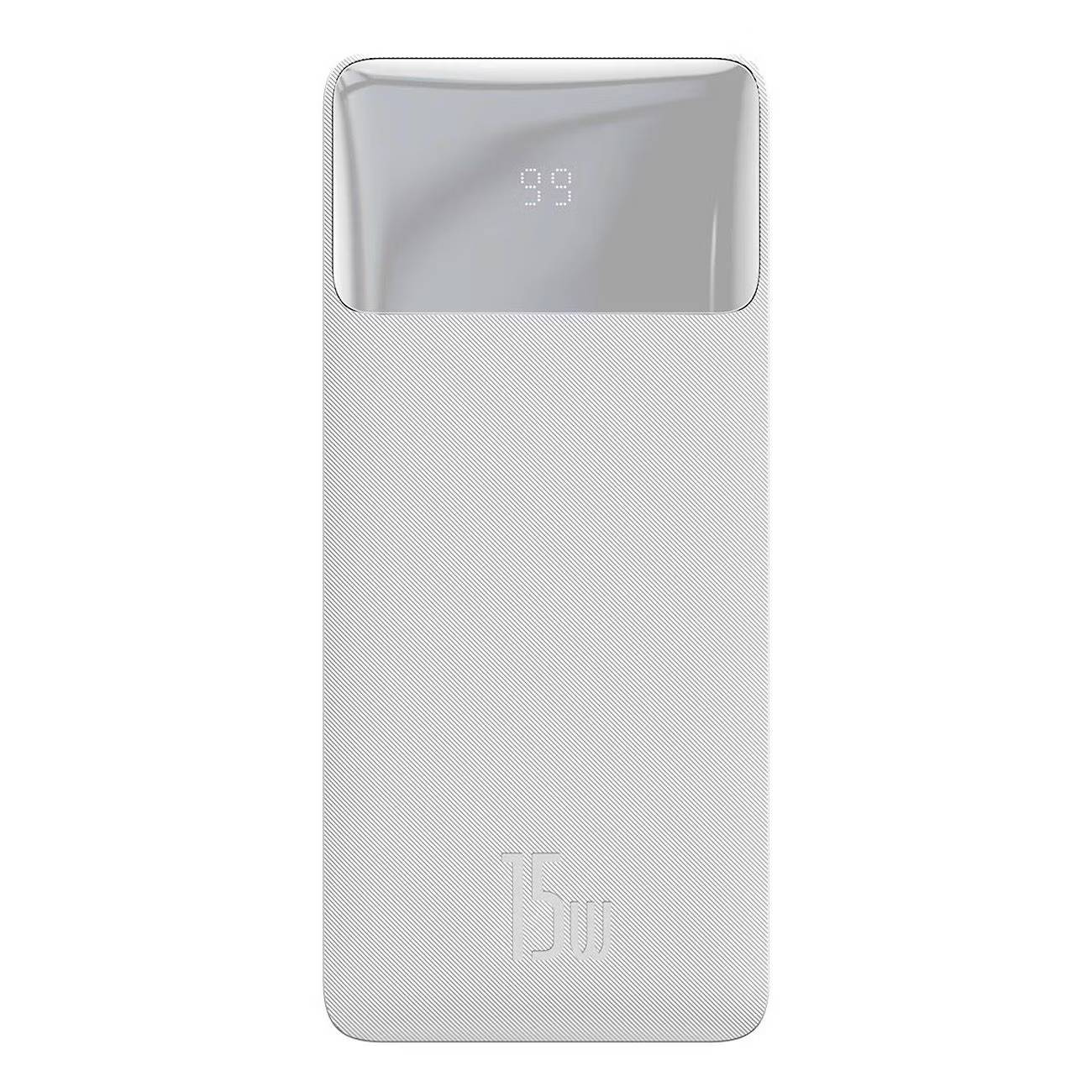 картинка Внешний аккумулятор Baseus Bipow Digital Display Power bank 30000mAh 15W Белый (PPBD050202) от магазина КомпьютерЦентр