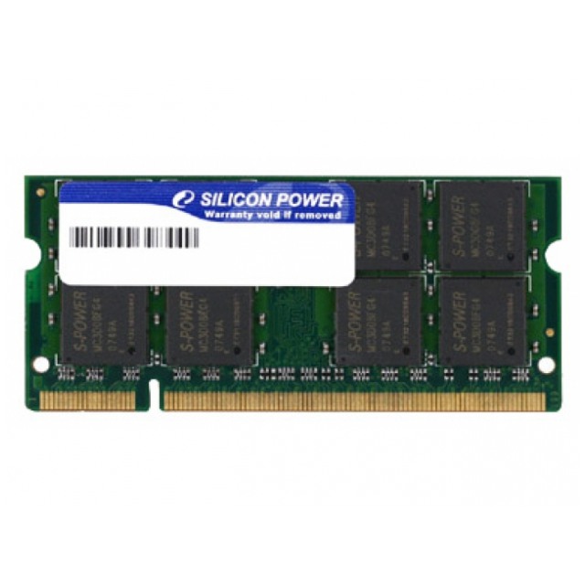 картинка Оперативная память SiliconPower SO-DIMM DDR2 2Gb 667MHz PC2-5300 от магазина КомпьютерЦентр