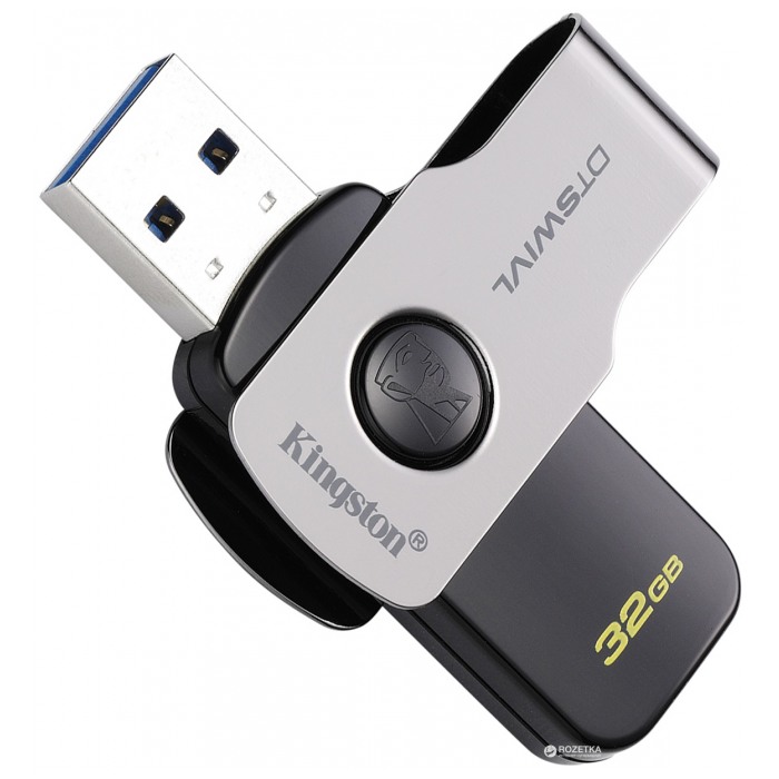 картинка Флешка USB Kingston 32Gb DataTraveler Swivl USB3.0 (DTSWIVL/32GB) от магазина КомпьютерЦентр