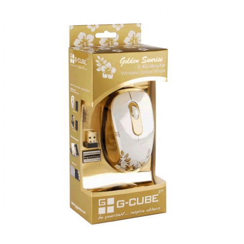 картинка Мышка A4tech G-Cube G7A-60SR Wireless Aloha Golden (G7A-60SR) от магазина КомпьютерЦентр