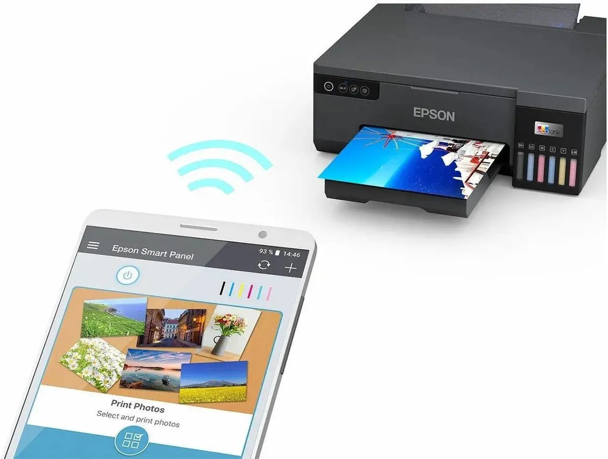картинка Принтер струйный Epson L8050 (C11CK37405/  C11CK37402/  C11CK37504/  C11CK37507/  C11CK37506), A4, цветная печать от магазина КомпьютерЦентр