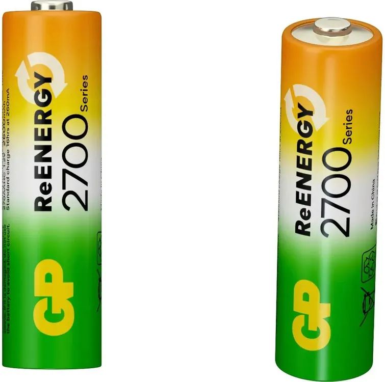 картинка Аккумулятор GP ReEnergy 270AAHCRGY-2CRCB2 AA NiMH 2650mAh (2шт) от магазина КомпьютерЦентр
