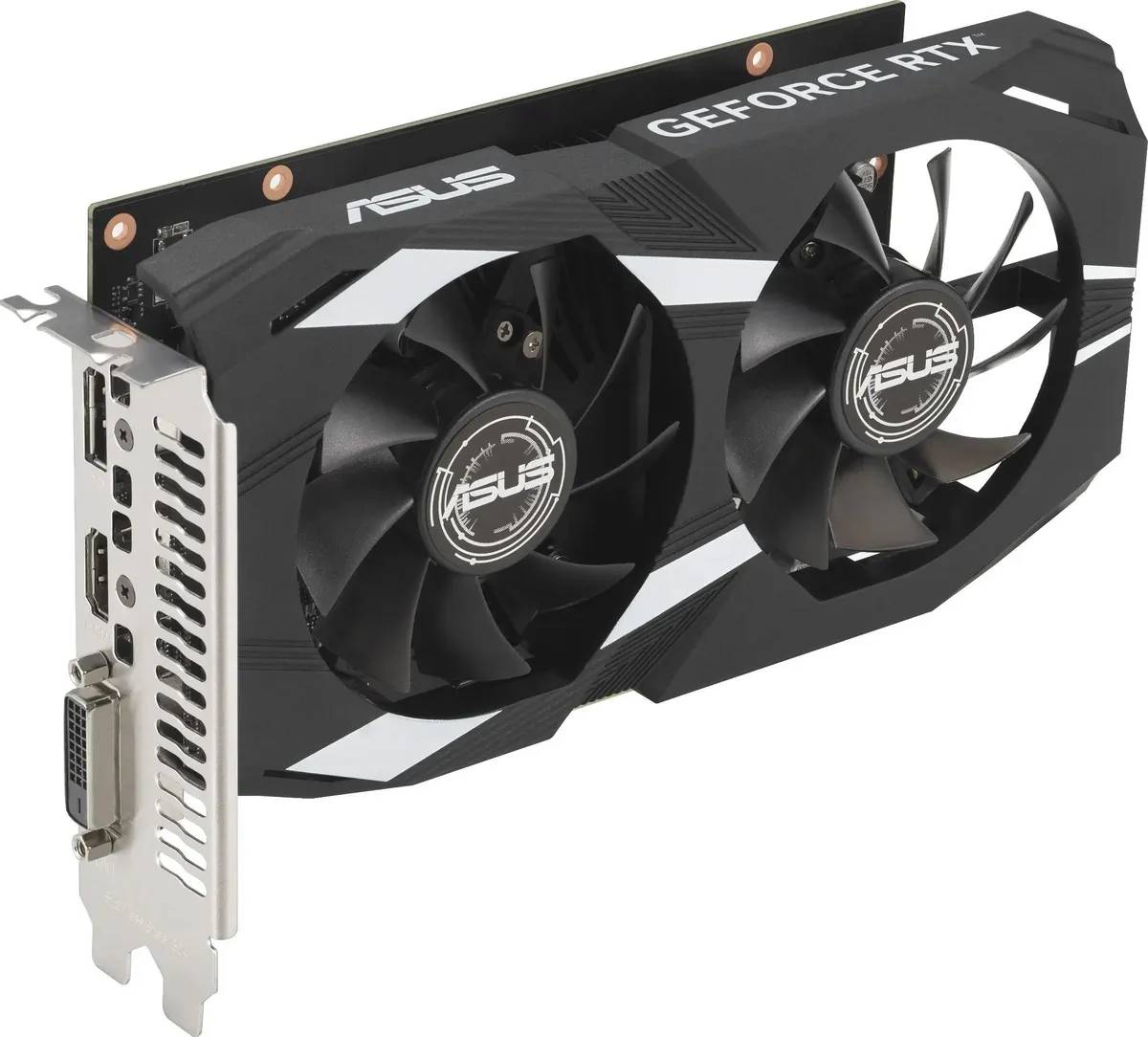 картинка Видеокарта 6Gb GDDR6 GeForce RTX 3050 Asus (DUAL-RTX3050-O6G) от магазина КомпьютерЦентр